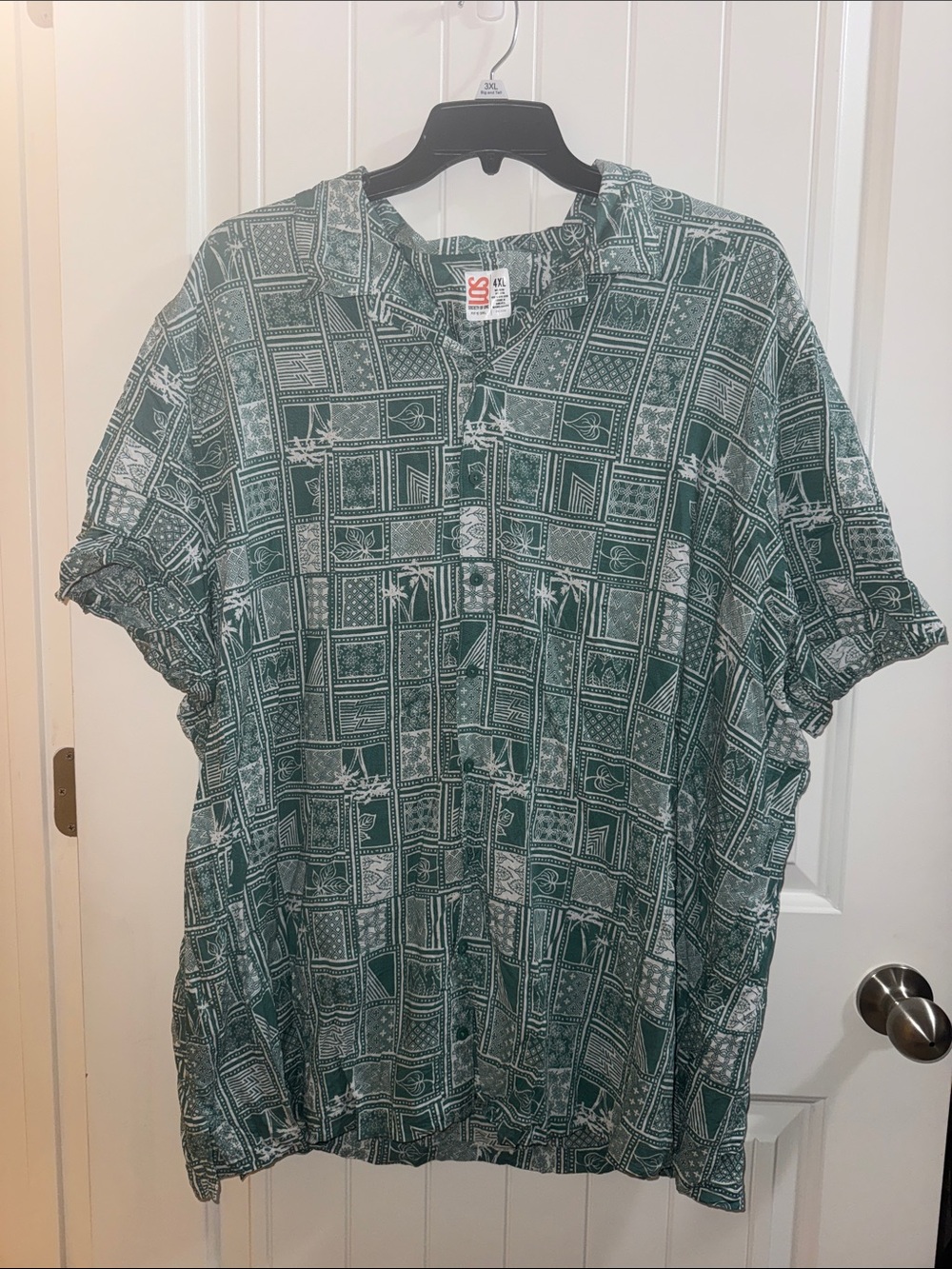 Comfort Fit Green Patterned Men’s Shirt